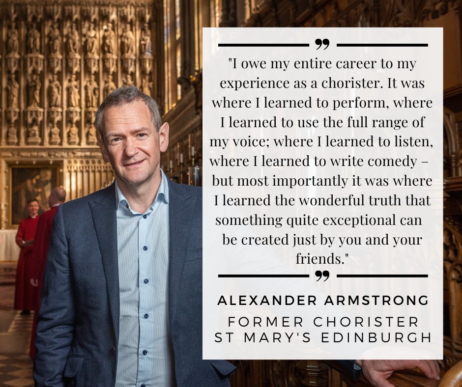 _cathedralmusic's tweet photo. On #InternationalChoristerDay, together with the @RSCMCentre, we hear how becoming a chorister @StMarysCathEdin was the start of a lifelong journey for our Ambassador @XanderArmstrong https://t.co/Om1b1VenOz