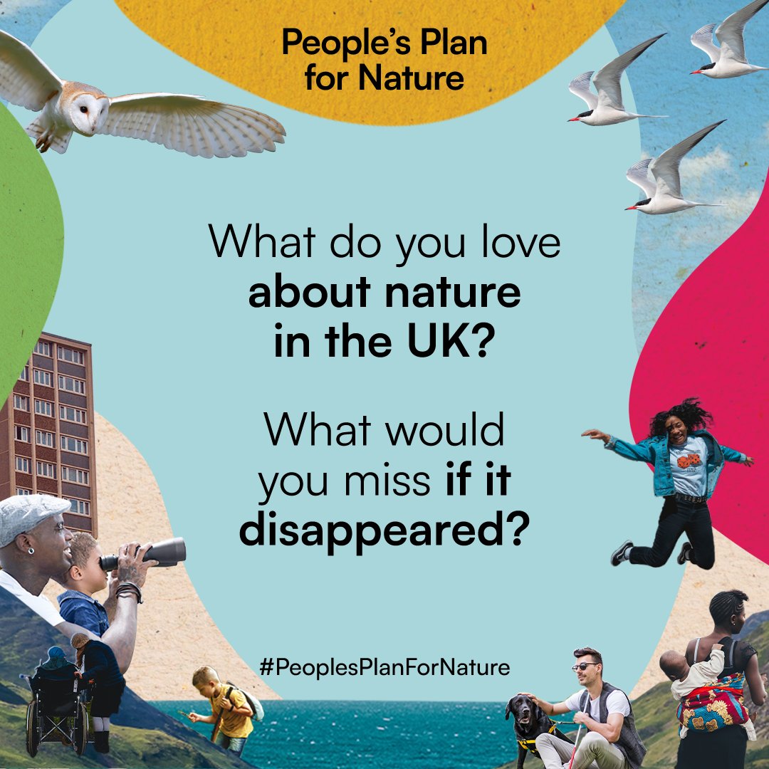 What do you love about nature in the UK? What would you miss if it disappeared?🌳 A healthy environment is an essential precondition for a healthy society. Join the UK’s biggest conversation about the future of nature today!👇 peoplesplanfornature.org #PeoplesPlanForNature