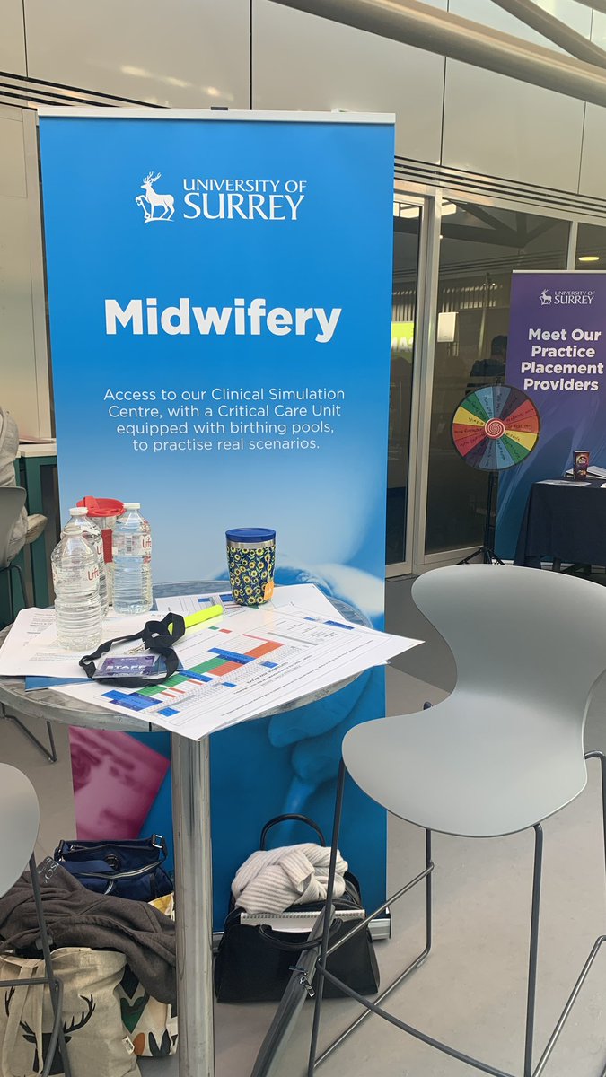 tzeni27's tweet photo. #openday at @UniOfSurrey @healthscisurrey @SurreyMidwifery welcoming our prospective students & showcasing an integrated & innovative curriculum + a varied & fulfilling placement experience #studentmidwives #unilife #surrey #communitybuilding #evidencebasedlearning @MidwivesRCM https://t.co/pRKYMnCRAi
