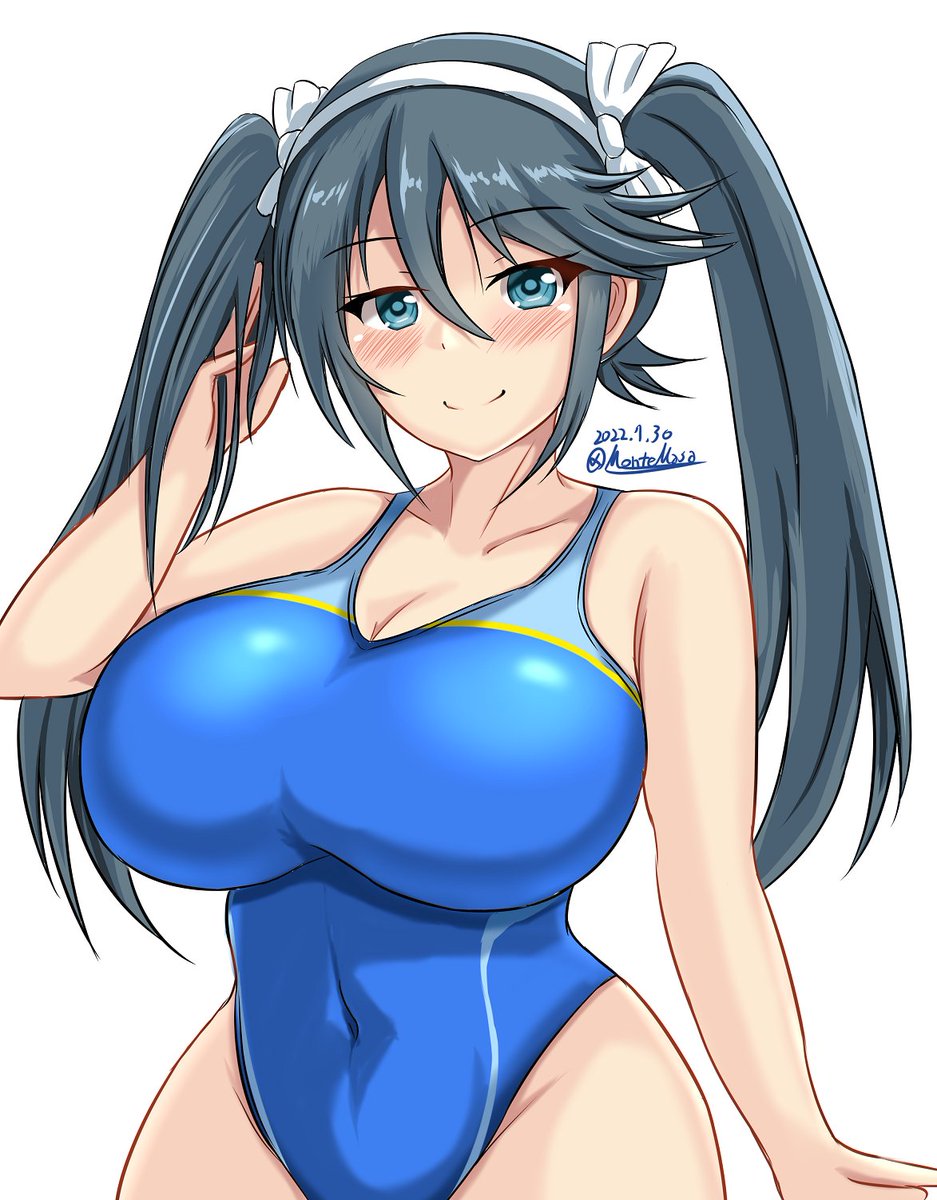 村雨(艦これ) ,村雨改二 「#あなたのあお色の作品を見せてください 」|MONTE@大湊のイラスト