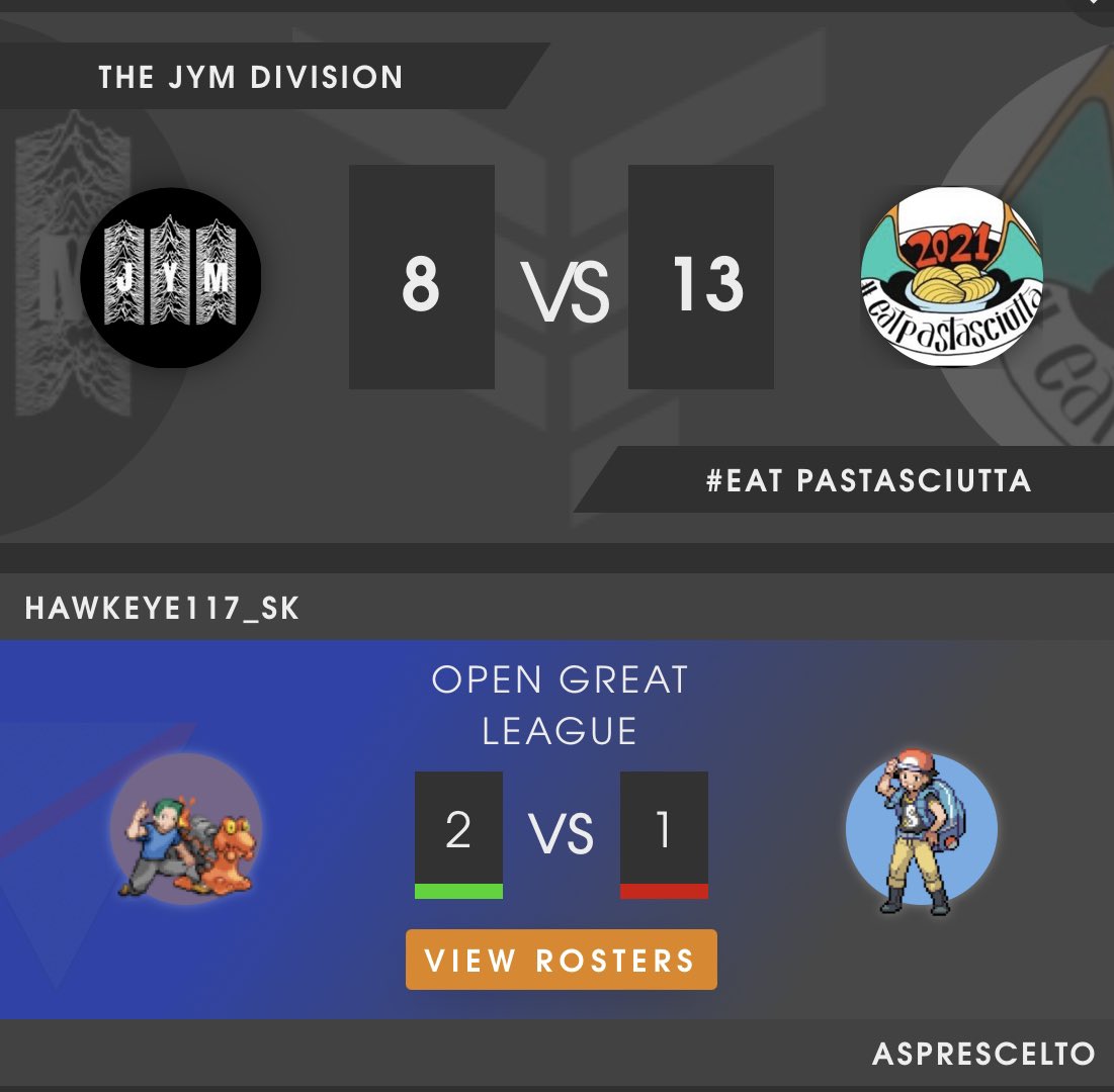 Hawkeye117sk (@hawkeye117sk) on Twitter photo Another tough week for <a href="/JymDivision/">Jym Division</a> however an incredible set of battles with my opponent ASprescelto! We had a time out/KO in g2 and I would have won but by the smallest mistake a minute prior!
Don’t think I could have played any better - here comes next week! <a href="/EMEAFactions/">EMEA Factions</a> Another tough week for <a href="/JymDivision/">Jym Division</a> however an incredible set of battles with my opponent ASprescelto! We had a time out/KO in g2 and I would have won but by the smallest mistake a minute prior!
Don’t think I could have played any better - here comes next week! <a href="/EMEAFactions/">EMEA Factions</a>