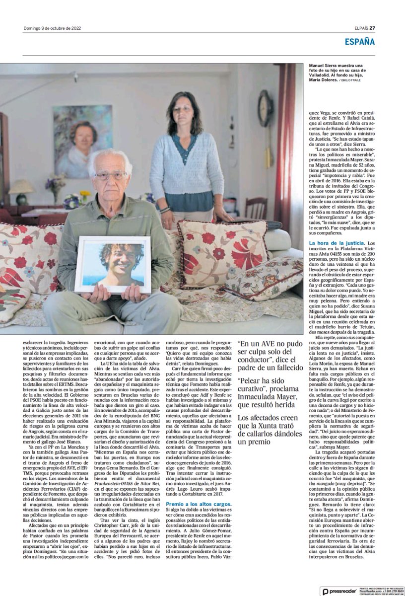 "No os vamos a dejar solos. Es la frase más manida y cínica de los políticos en estas situaciones".