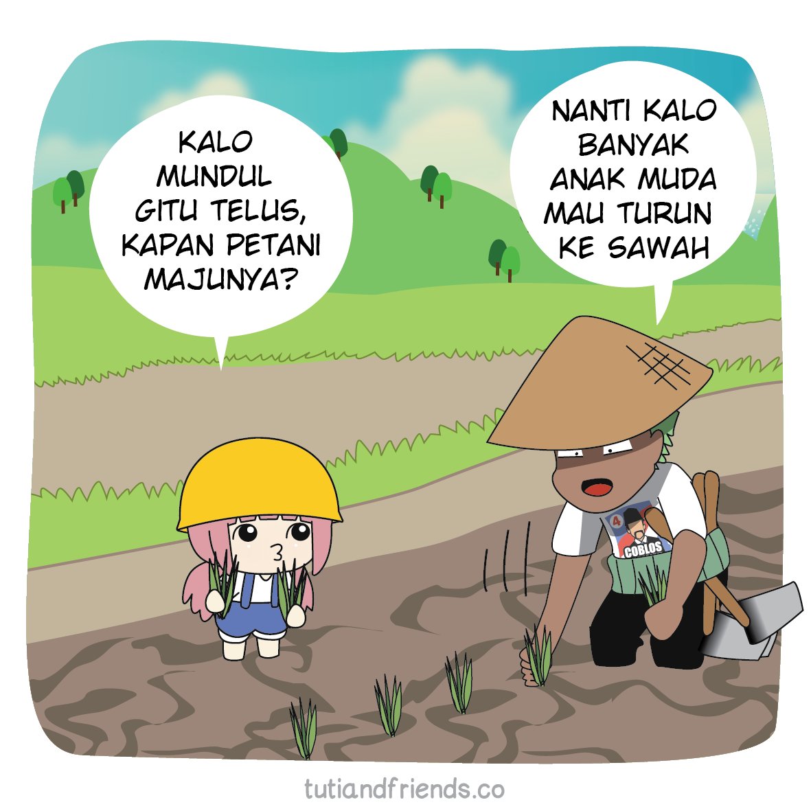 TutiAndFriends's tweet photo. Semoga petani bisa maju ' 3 ' )/ https://t.co/2HAAA5F42U