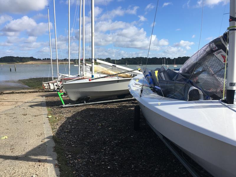 A clear sky and a fresh to strong Westerly wind for the Solo Open at Royal Harwich Yacht Club - <a href="/solosailing/">Solo Class</a> <a href="/RHYCOpenEvents/">RHYC Open Events</a> <a href="/RoyalHarwichYC/">Royal Harwich YC</a> yachtsandyachting.com/news/254727/Ro…