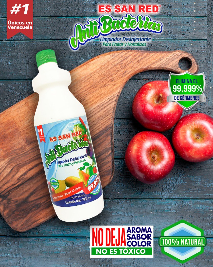 FalcosSa's tweet photo. Limpiador desinfectante para frutas y hortalizas ANTIBACTERIAS, con pruebas de laboratorio que corroboran su efectividad y es natural https://t.co/YpqHrmaaOm