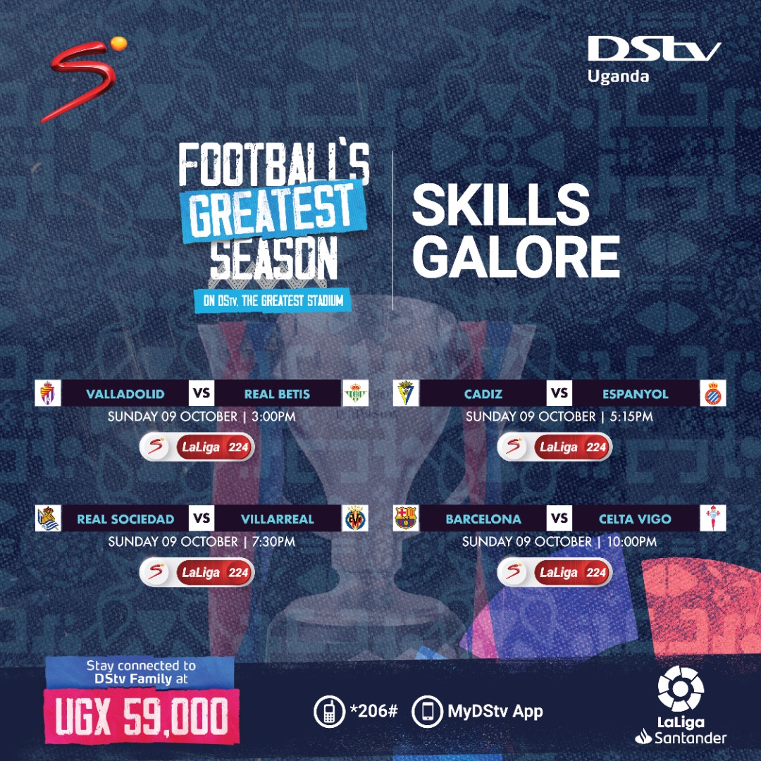 rahmk12's tweet photo. FOOTBALL SUNDAY! ๐ฅณ
#LaLiga actions continues today.๐ฅ
From 8th - 9th October, stream all sports Channels the entire weekend no matter your package, exclusively on the #DStvApp
Download the app via https://t.co/VrzwsUKIWP
#DStvAppOpenWeekend | #DStvAppOnTheGo https://t.co/DymniVd8Hz