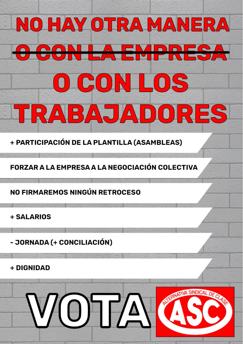 ASC_AtechAS's tweet photo. CON LOS TRABAJADORES

@AyesaNews #Ayesa #Vota20O #20O #TIC #Ingenieria #Elecciones #FueraSindicatosAmarillos #FueraCCOO #FueraUGT https://t.co/DMRReoP6nM