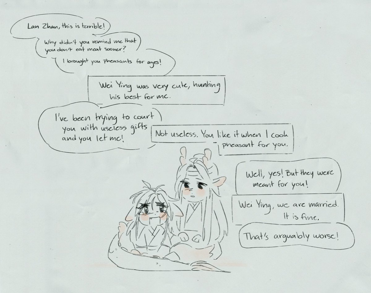 imi_mimimoo's tweet image. Foxxian works 9 to 5 trying to impress dragonji 
#mdzs #wangxian