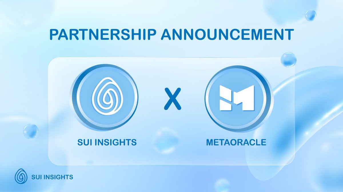 📍We celebrate our partnership 🔥

⚡️We are giving away 5 WL to 5 lucky winners! 

To win 👇
1️⃣ Follow <a href="/SuiInsights/">SuiInsights.sui 💧</a> &amp; @MetaOraclepro
2️⃣ Like &amp; Retweet this tweet
3️⃣ Tag 3 friends

#sui #suiinsights #suiecosystem #metaoraclepro
