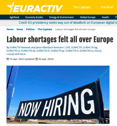 Dear journalist friends, please stop saying that "[economic sector X] is facing labor shortage", but say "companies in [sector X] refuse to raise wages and guarantee adequate working conditions, so it's only normal that in a recovering economy workers look for other options."