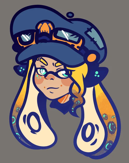 i updated my first splatoon 1 chara for splat3  