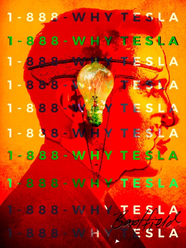 BecomeAPatron's tweet photo. ‘1-888-WHY TESLA’ by Darrin Keith Bastfield. My interpretation on the evolution of innovation and the innovators Tesla and Musk. @elonmusk @Tesla @becomeapatron #NFTCommunity #nft #NFTs https://t.co/UdU9dm0qkx