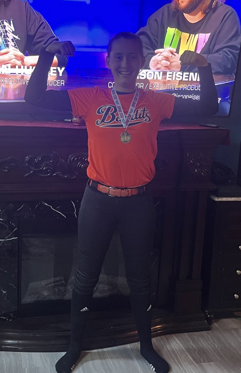 My MVP for catching yesterday, With or without a medal I’m always proud! She leaves her heart on that field every game❤️Played SS &amp; Left field with some awesome plays as well😍