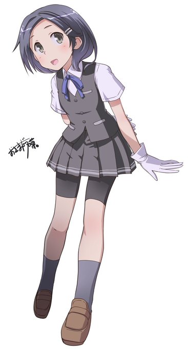 しれえはーん、なんやろか
な、黒潮ちゃん
用もないのに提督室に呼び出したい。

2017年に下描きして放置していたのを修正しながらペン入れと色塗り。
宿題が一つ終わった気分。 