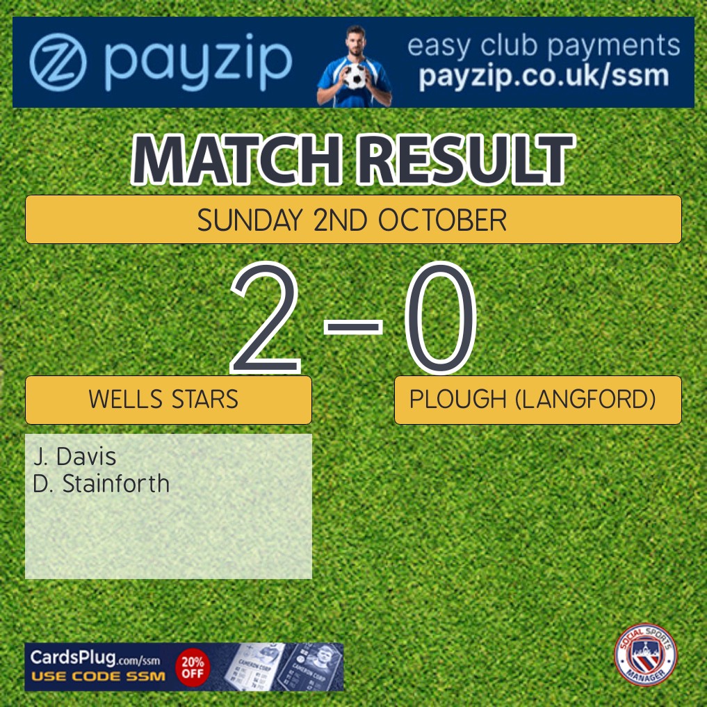 GW4

Wells Stars first home game, 2-nil win against Plough (Langford)