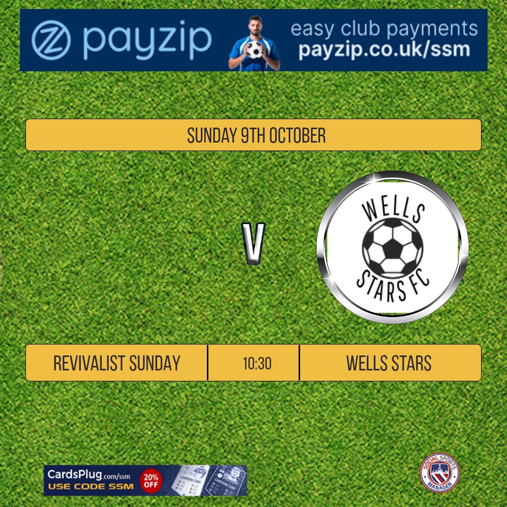 GW5

Will see the Stars heading upto Kempston Hillgrounds to play Revivalist Sunday.

#WellsStars