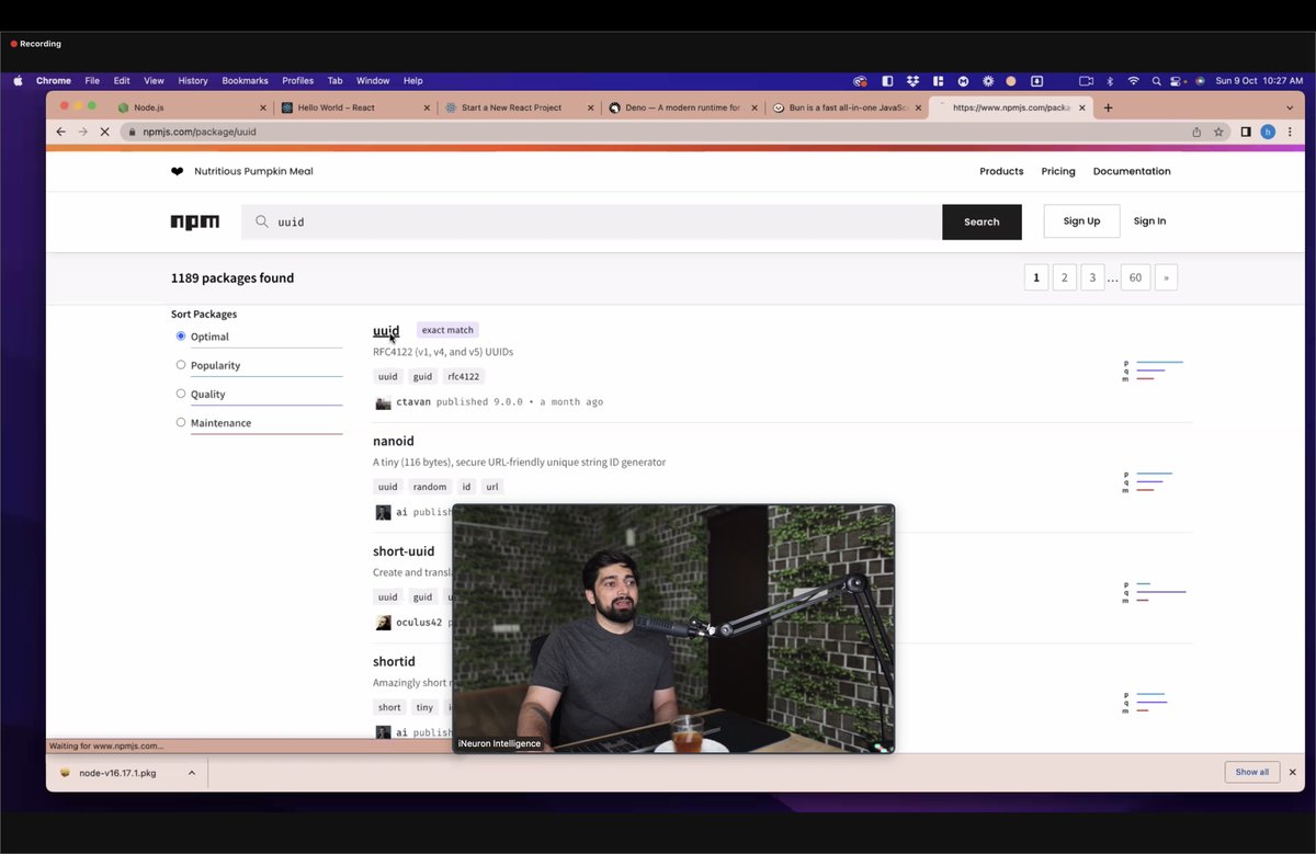 yntpdotme's tweet image. JavaScript Full Stack Web Development 🔥📈

Week 12: Resume Review &amp;amp; React Intro🥳

Thank you @Hiteshdotcom Sir for geeking out small things about our Resume. Today&apos;s React class was mindblowing. 

#js #reactindia2022 #webdevelopment #100DaysOfCode #Bootcamp #100Devs