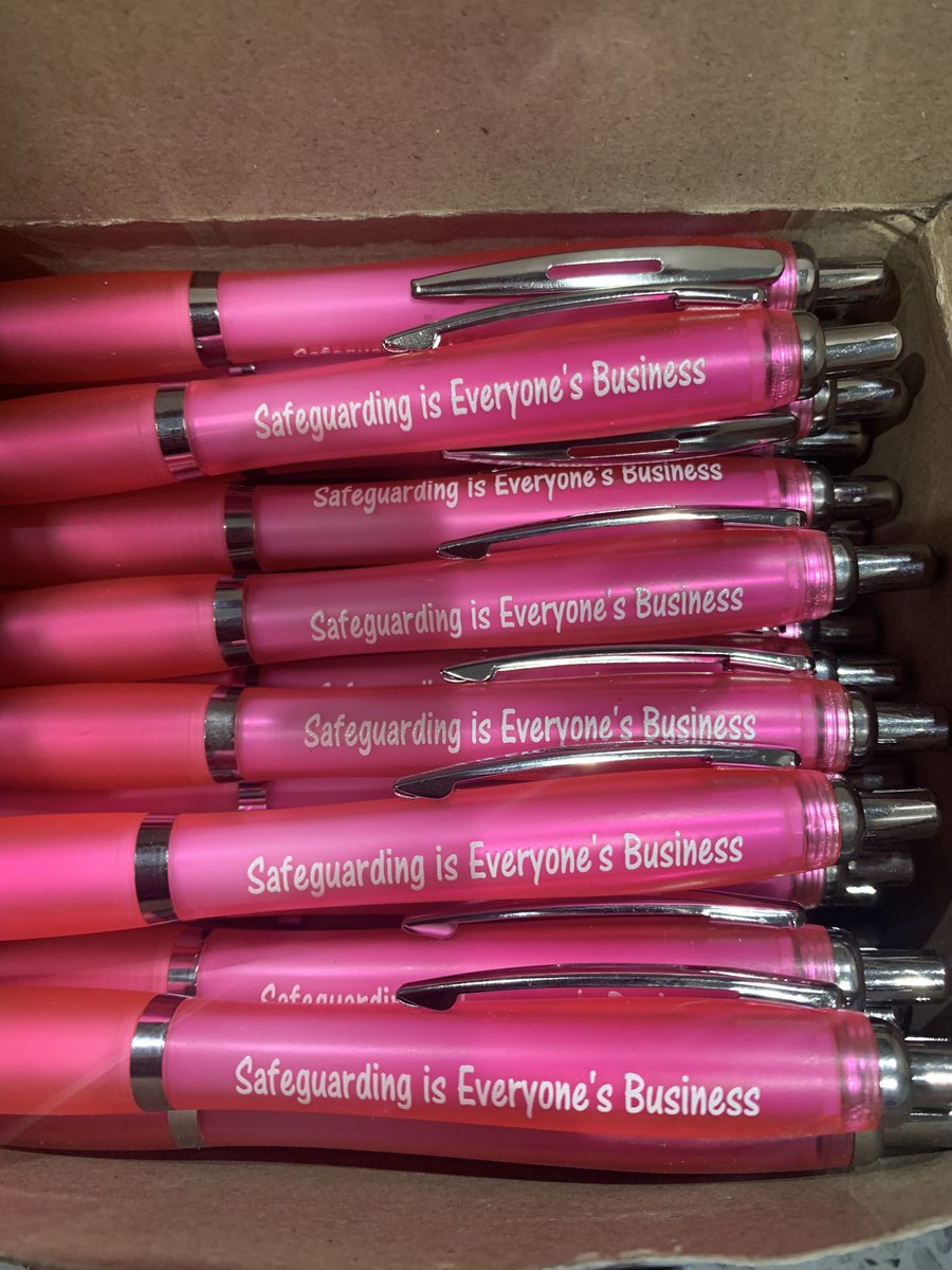 Doing an event next week <a href="/SheffChildrens/">Sheffield Children's</a> these beauties have arrived. Chuffed to bits 😍 can’t wait to raise awareness of safeguarding #lovemyjob #safeguarding #thinkpinkforsafeguarding