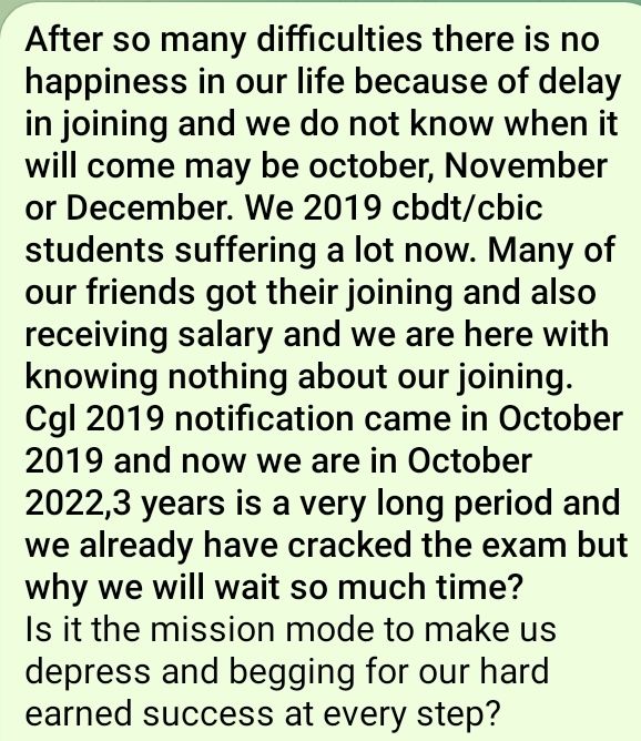 ankits2711's tweet photo. Half batch joined, half batch put on hold, who will be responsible for this huge seniority gap among candidates who qualified same exam, it's a whimsical decision taken without any thoughts
#remove_hold_from_joinings
#joining_delayed_by_mission_mode 
@narendramodi @PMOIndia https://t.co/q2zHrbS7EK
