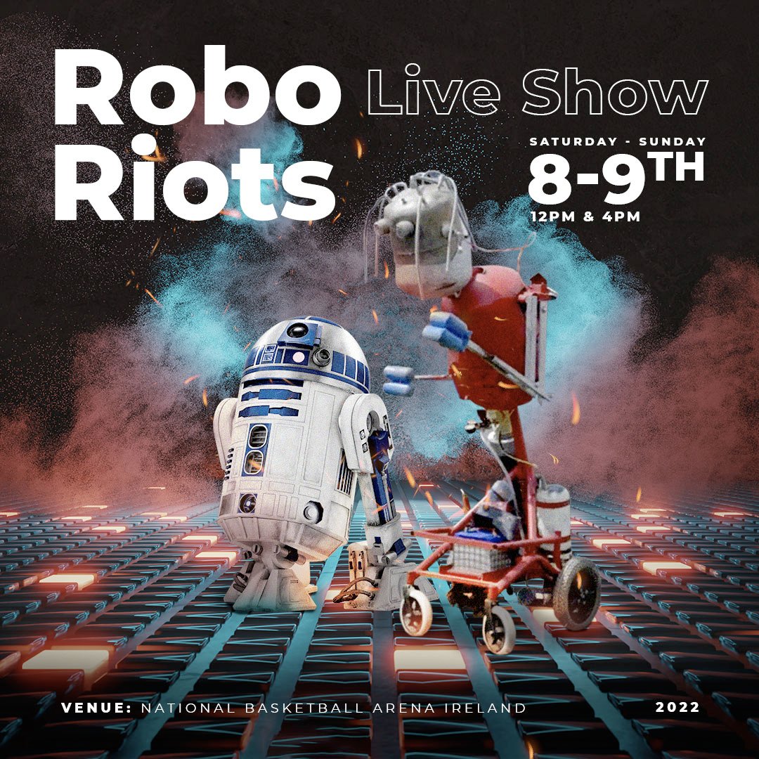 Two shows this Sunday! 12pm and 4pm. Still tickets available - roboriots.ie 
#dublin #robots #roboriots