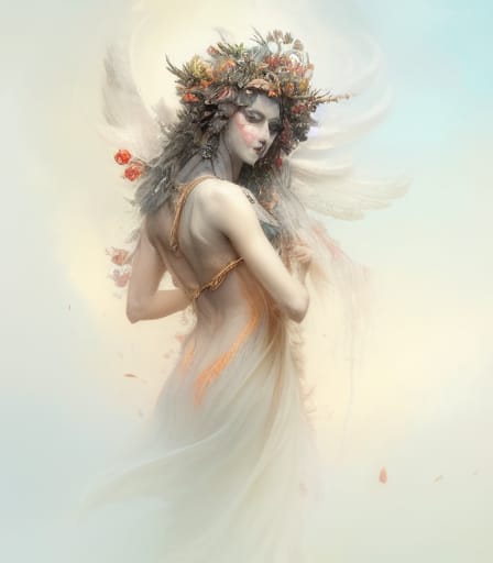 NinaCamplin's tweet photo. "Forest godess, by Daniel F Gerhartz, Greg Rutkowski, insanely detailed face, elegant, ornate, Wide angle, zoomed out, Glamor Shot, insanely..." - made with @NightCafeStudio 

https://t.co/u2Ezz6zt8A

#aiart #nightcafe #digitalart https://t.co/UGocloO77e