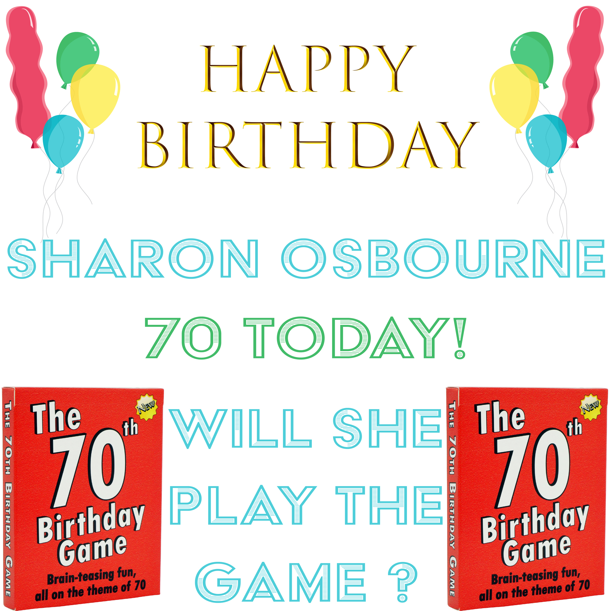 Happy birthday Sharon Osbourne  
