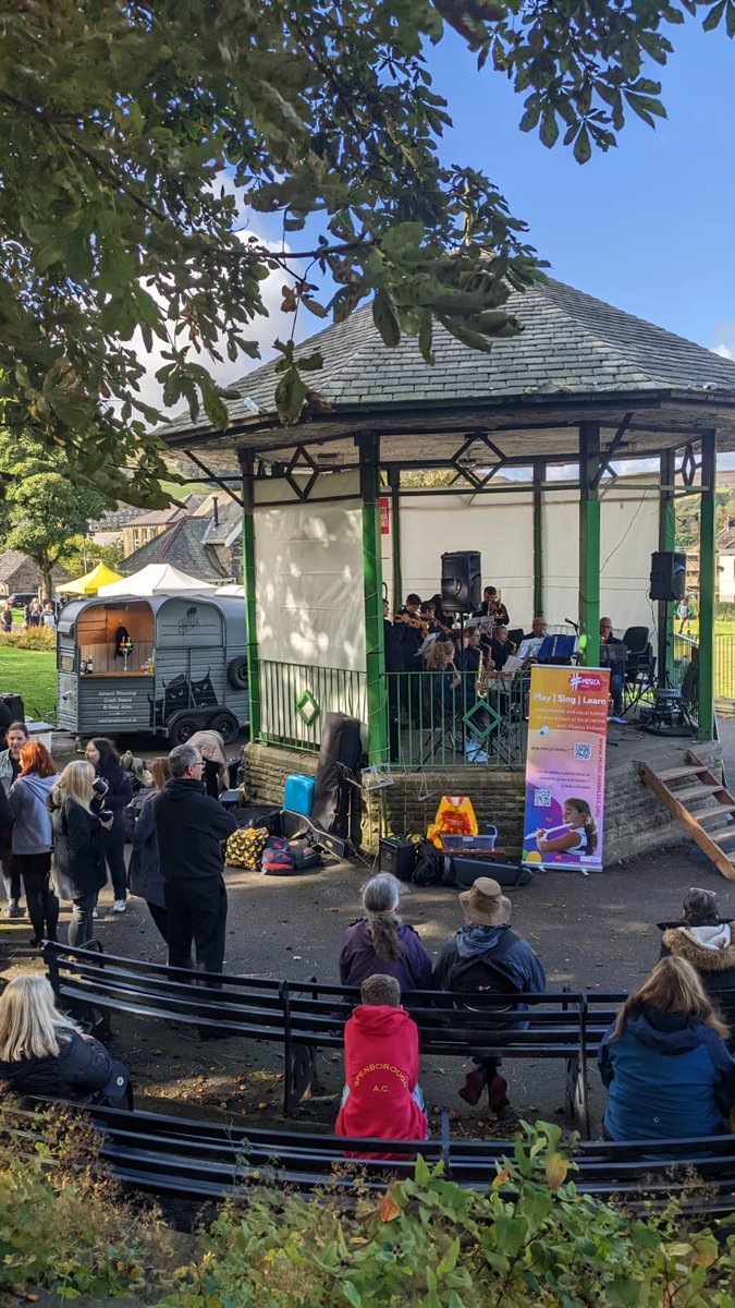 Back at <a href="/MarsdenJazz/">Marsden Jazz Festival</a> today 11am- 5pm
We're in the Park behind the bandstand