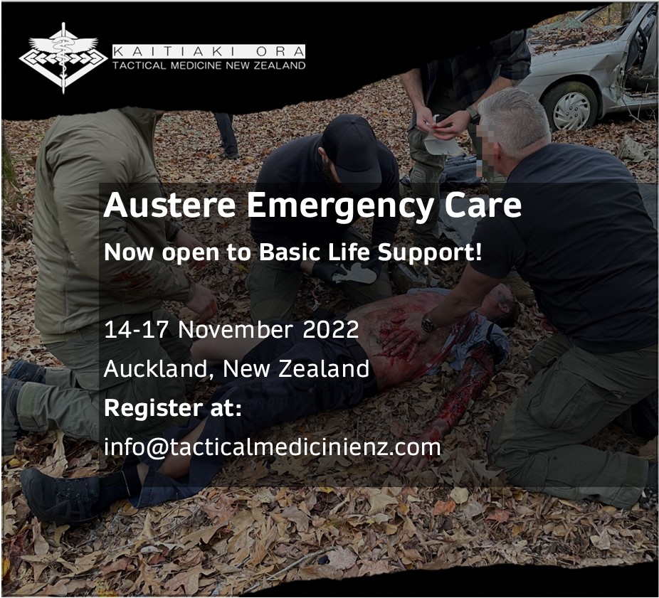 🚨Attention BLS medics🚨 Learning alongside AEC Advanced students, BLS medics will integrate into a multi-disciplinary team to care for a casualties in high-risk, dynamic environments when resources are low and evacuation is days away. More info at: tacticalmedicinenz.com/prolongedcare/