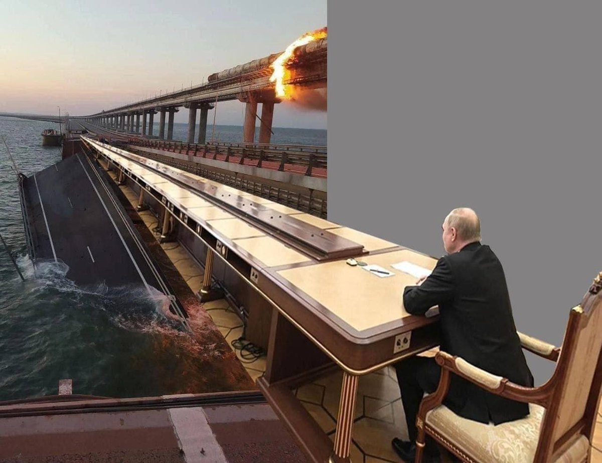 UpinderKumar33's tweet photo. #CrimeanBridge #Crimea #Crimean #CrimeanBridgeSabotage #Russia #CrimeanBridgeexplosion #Russiaunion #sovietunion #Ukraineprovince #VladimirPutin @tiktok_us @MoscowTimes @yandex 🌏📺🖥️💻📱📻📰😉👌🕵️ https://t.co/zQVhp68HQP