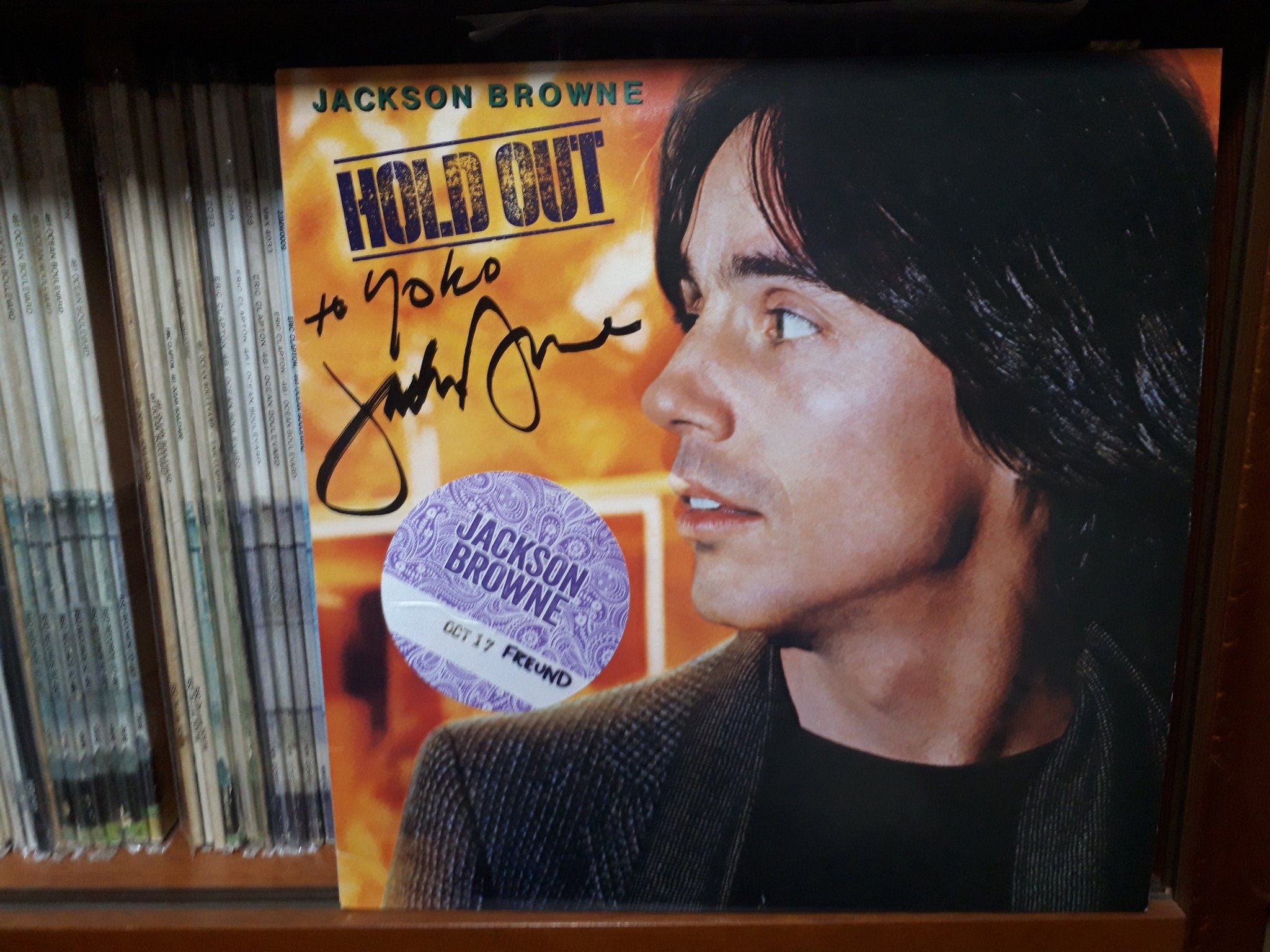  JACKSON BROWNE/HOLD OUT P-10840Y           Happy Birthday Jackson (^o^ 