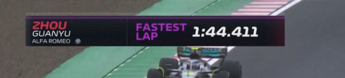 audif1_'s tweet photo. It’s a first-ever fastest lap for @ZhouGuanyu24! 

#JapaneseGP https://t.co/STDm1EyC3H