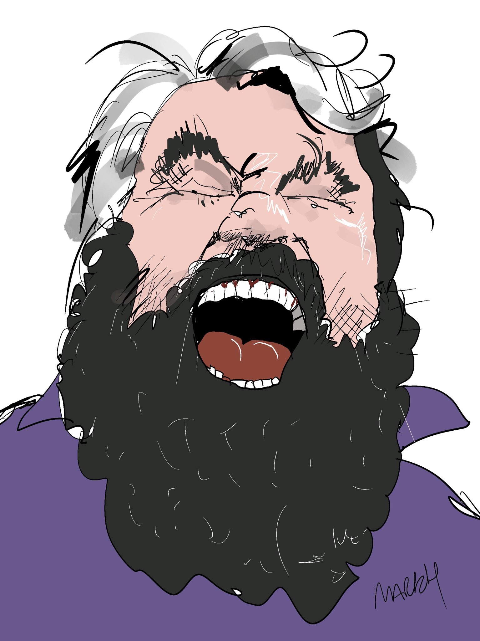 Happy birthday Brian Blessed, a very loud 86 today. 