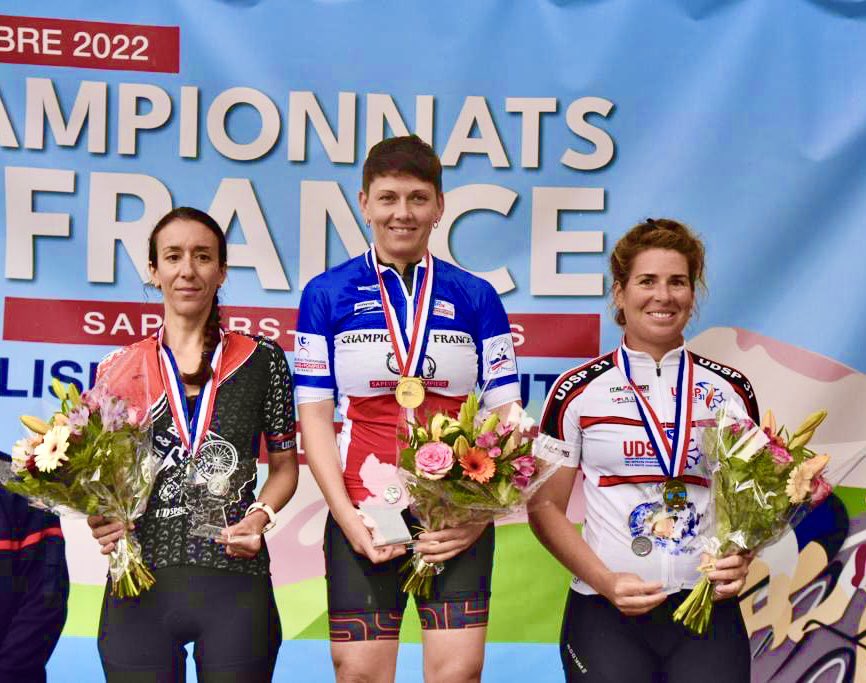 SapeursA's tweet photo. 🏁 #COMPETITION 🏆
👏 Aurélie, Championne de France 🇫🇷 du contre la montre ⏱️ en Féminines 2 🚴 @sdis84 @udsp84 @sdis_06 https://t.co/6oVoGf24qQ