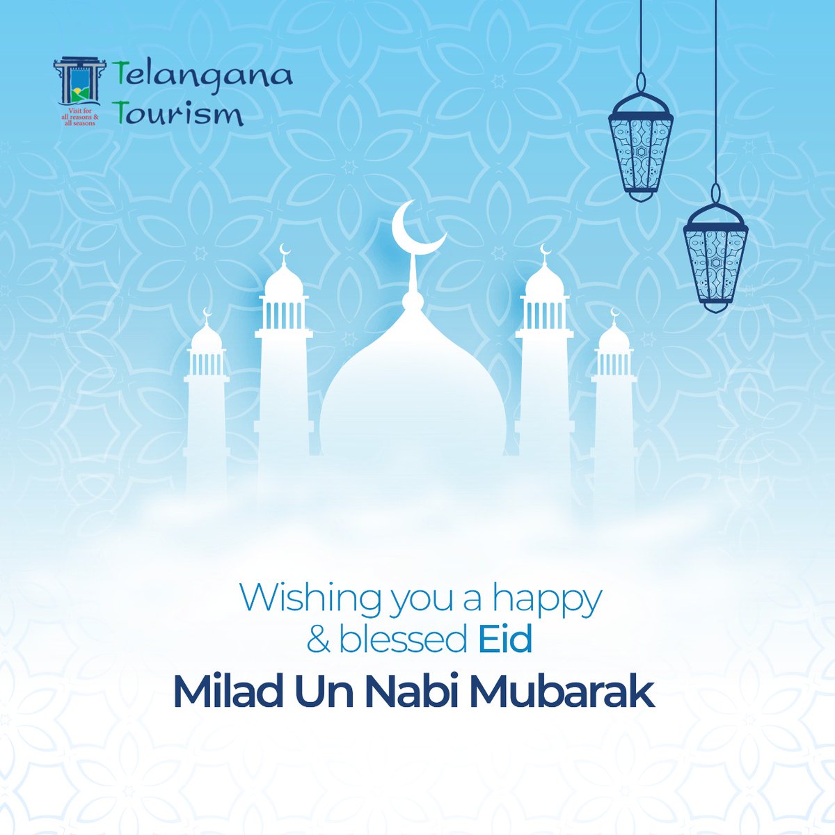 May this auspicious occasion bring peace, harmony, good health, and prosperity to everyone. Eid Milad-Un-Nabi Mubarak! 🌙