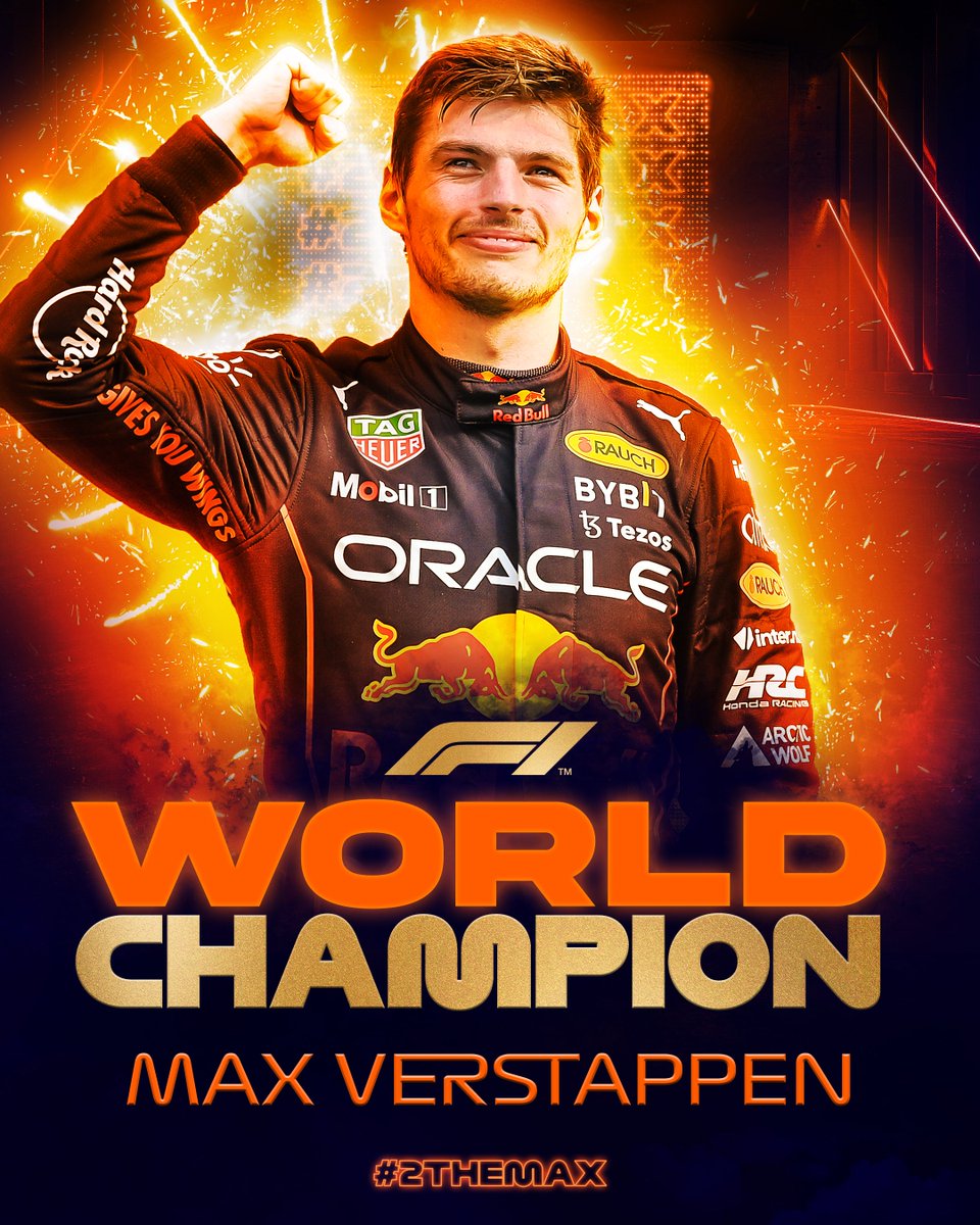 MAX VERSTAPPEN TWO-TIME WORLD CHAMPION!!! #2TheMax #F1