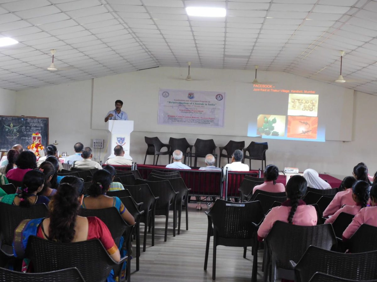 WCCBHQ's tweet photo. @WCCBHQ and #GoaForest Department jointly celebrated #WildlifeWeek and organized a #sensitisation program for #Students and #faculties of GVM’s Dr. Dada Vaidya College of Education, Ponda, #Goa, on 03-10-2022.
100 persons participated in the program. https://t.co/qbOEJ5oWZP