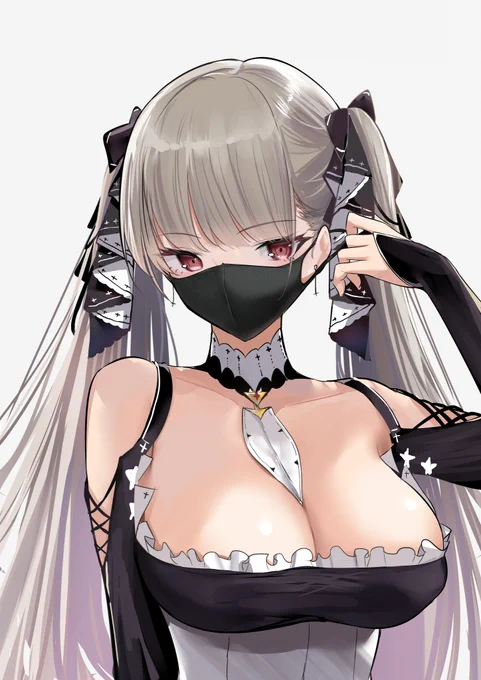 アズレンで一番黒マスクの似合う子#アズールレーン 