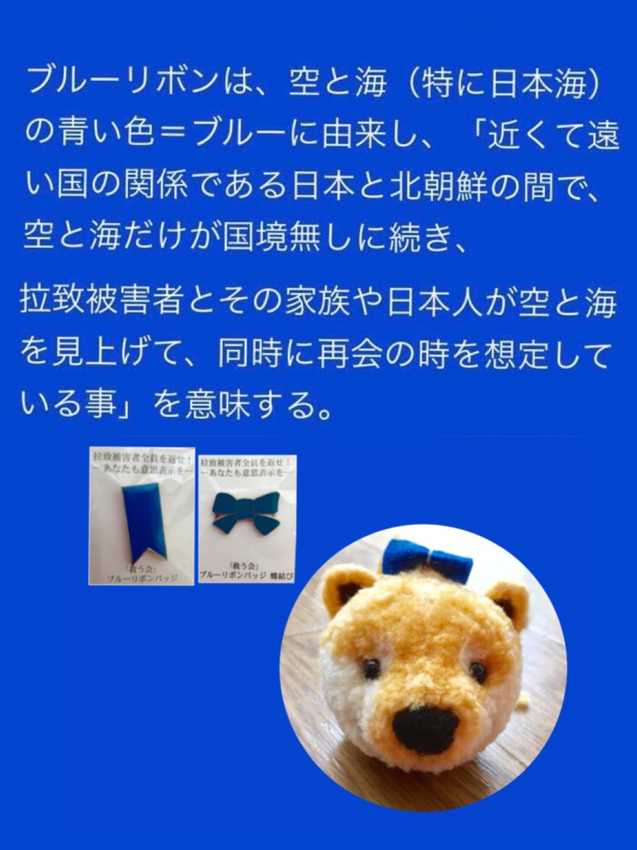 矢口やすゆき 自民党杉並区議会議員 拉致被害者救出のシンボル ブルーリボンバッジ は救う会ホームページまたは杉並区役所１階コミュかるショップでも販売中 ブルーリボンバッジを付けて 拉致被害者奪還を国民運動にしましょう ツイデモ 拉致被害者