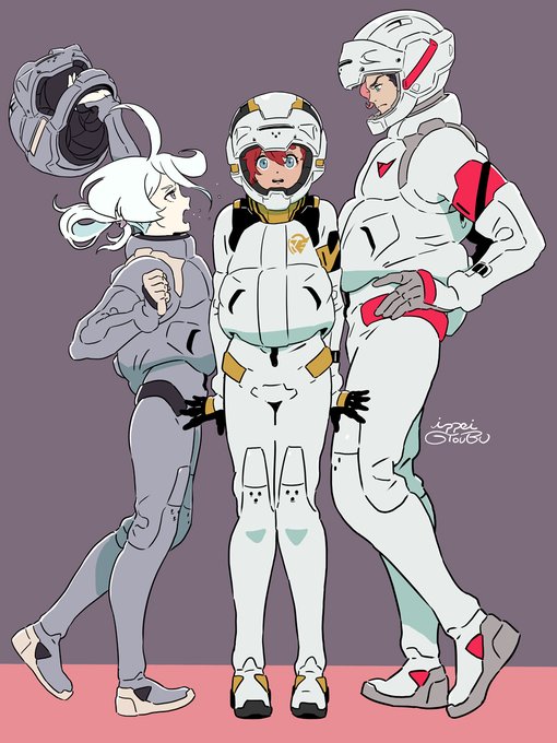 「multiple girls pilot suit」 illustration images(Latest)