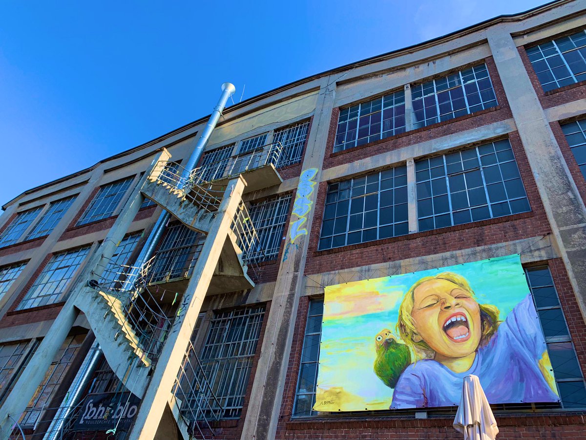 Trassenblicke, Kinderlachen an der Wand, #streetart #nordbahntrasse #wuppertal