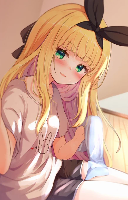 トレーニング後の休憩有栖ちゃん#有栖の絵本 