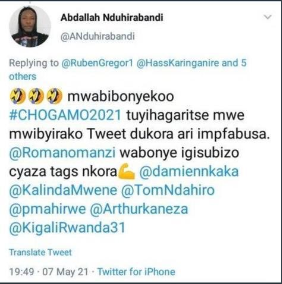THEFUTURETV2's tweet photo. Iyi mpuzamugambi ya @FDU_Inkingi yitwa @ANduhirabandi na bagenzi bayo b'abagome, bibaza ko iyi Tweet yanditse ivuga ko bahagaritse #CHOGAM twayibagiwe? hahahaha Sha Izi Nterahamwe zose zanga u #Rwanda kandi zitarwifuriza ineza, reka nzibutse ko atari zo Mana. #RwOT https://t.co/yJaEU6hUyh