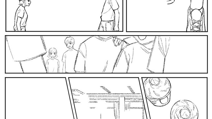 手前のもの描くときに線を何本も引いてボケてる感じにするの楽しい 