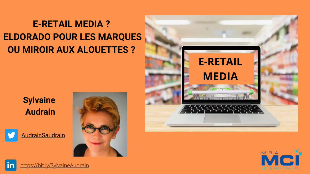 Pascaline Kosmicki (@pascalinekosmi1) on Twitter photo Tout savoir et comprendre du E-retail media : un article complet et particulièrement bien documenté de <a href="/AudrainSaudrain/">sylvaine audrain</a>
buff.ly/3y2houV Tout savoir et comprendre du E-retail media : un article complet et particulièrement bien documenté de <a href="/AudrainSaudrain/">sylvaine audrain</a>
buff.ly/3y2houV