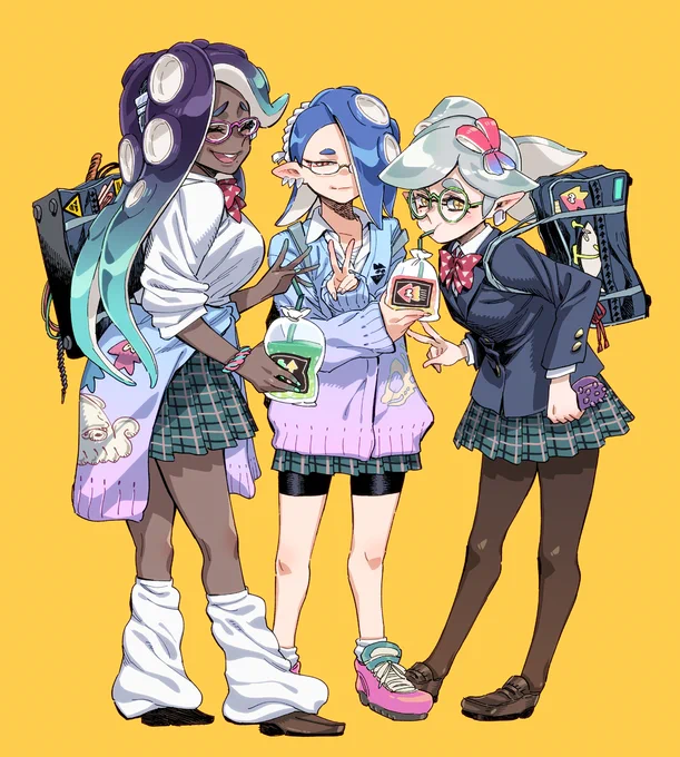 イカタコアイドルJK。#スプラトゥーン 