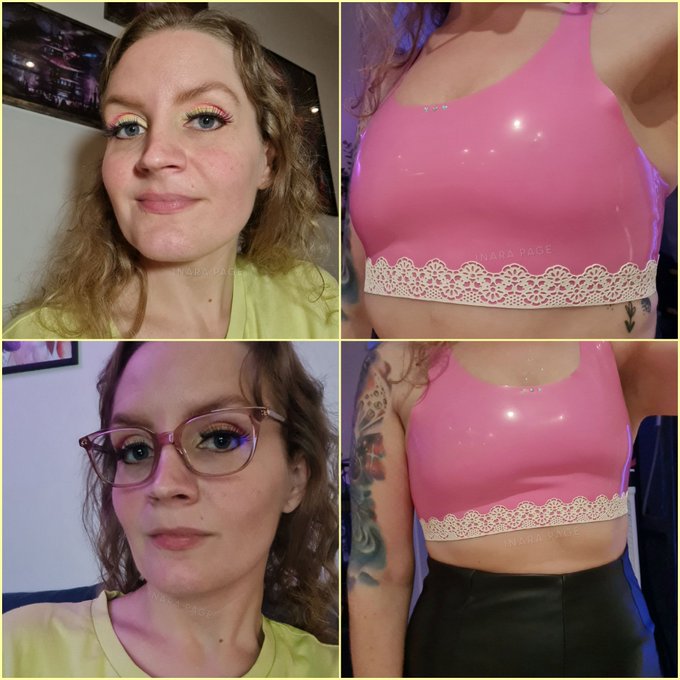I made this latex top all by myself and wore it to a kink party last night. Got so many compliments 😳🤩😍🥳❤️<a href="/tag/sexwork"class="tags"><span>#sexwork</span></a><a href="/tag/lastweektonight"class="tags"><span>#lastweektonight</span></a>