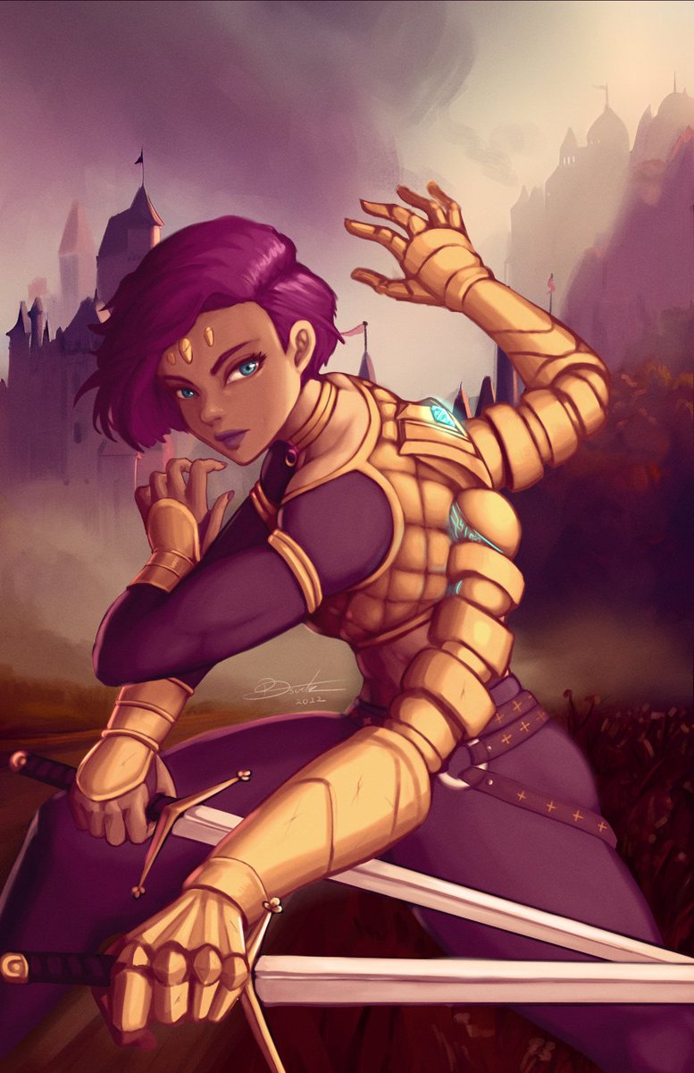 Man I procrastinated hard on this piece. Anyway, got it done just in time I guess. Here's <a href="/dorkartist/">Chris Tran</a> OC Imane for his DTIYS. #dorkartistDTIYS
