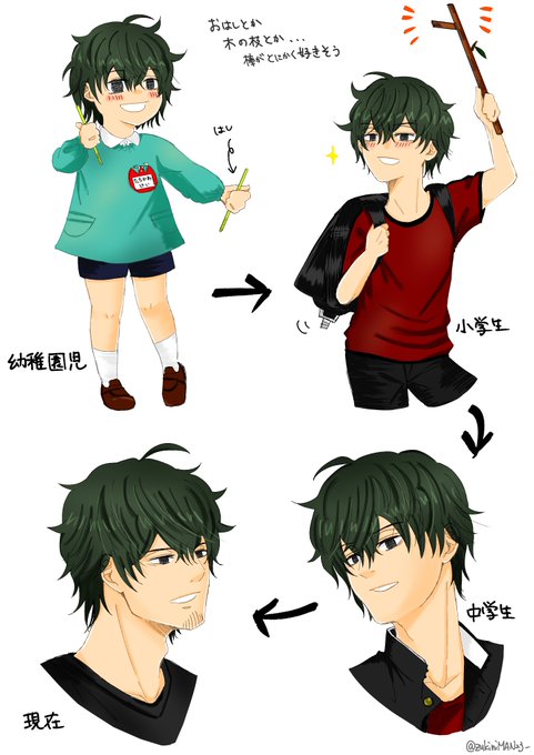 成長過程のtwitterイラスト検索結果