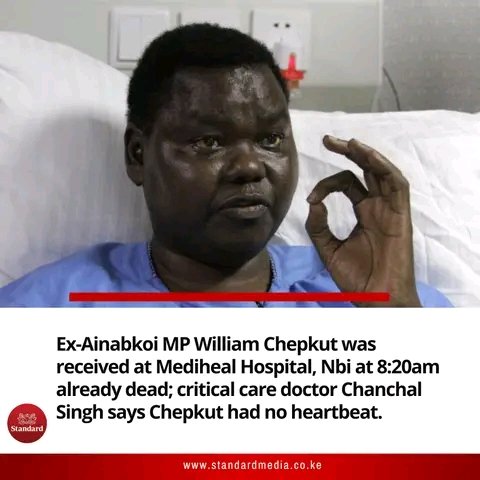 Sometimes constant medical checkups even when we feel our body is at its best is important. I feel that Chepkut would have lived longer. William Chepkut, Happy Sabbath, Ainabkoi, Rest In Peace, Baba the 6th, President Raila, Principal Secretary, Happy Sabbath, Wanjigi.