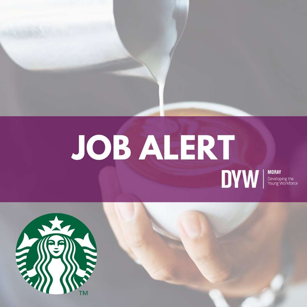 ☕ JOB OPPORTUNITY ☕ @Starbucks is looking to recruit a Barista to join the team in Elgin! See our website for more details!👇 dywmoray.co.uk/jobs @Moraypathways @JCPinNorthScot